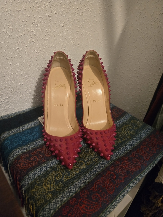Christian Louboutin Shoes - Christian Louboutin Fuchsia Pigalle Spike Pumps